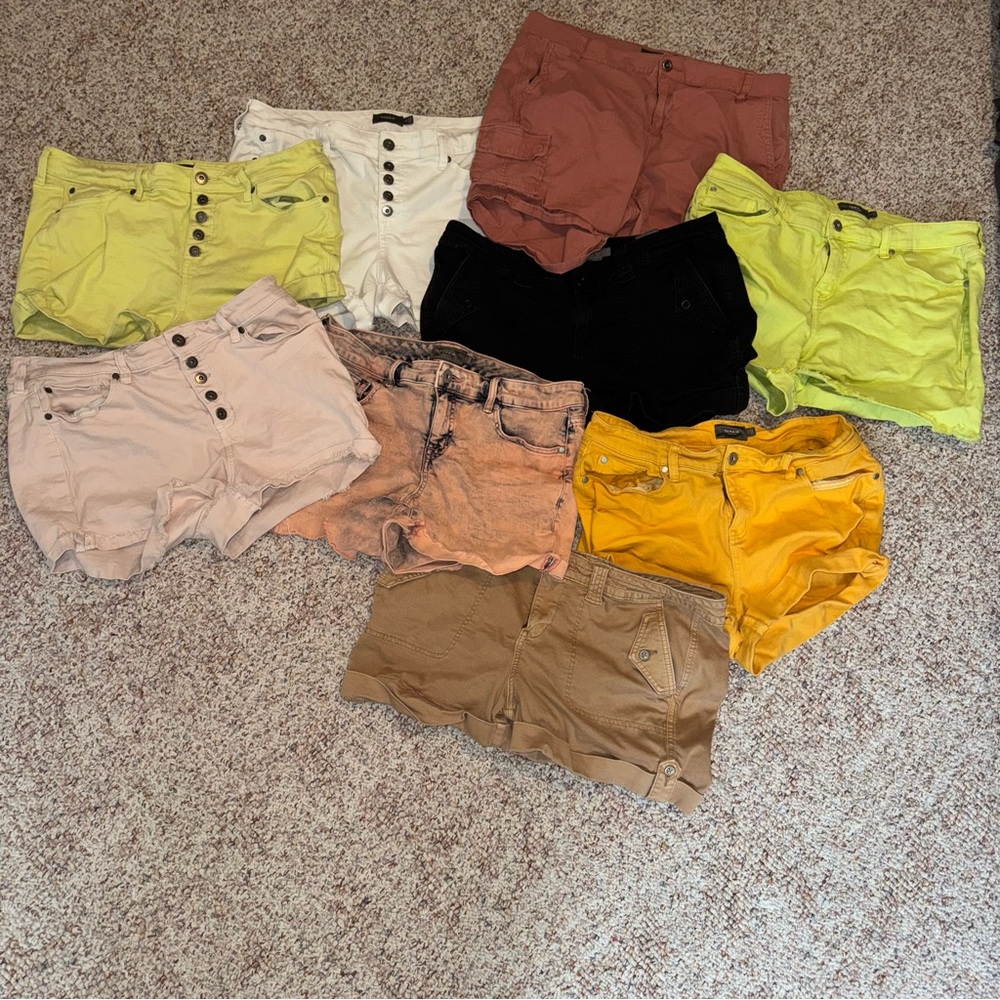 Torrid Women's Jean Shorts in Vibrant Colors